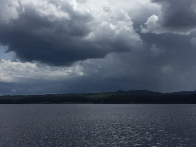 Rosmarie Vonah - July 13, 2019 Norman Lake clouds