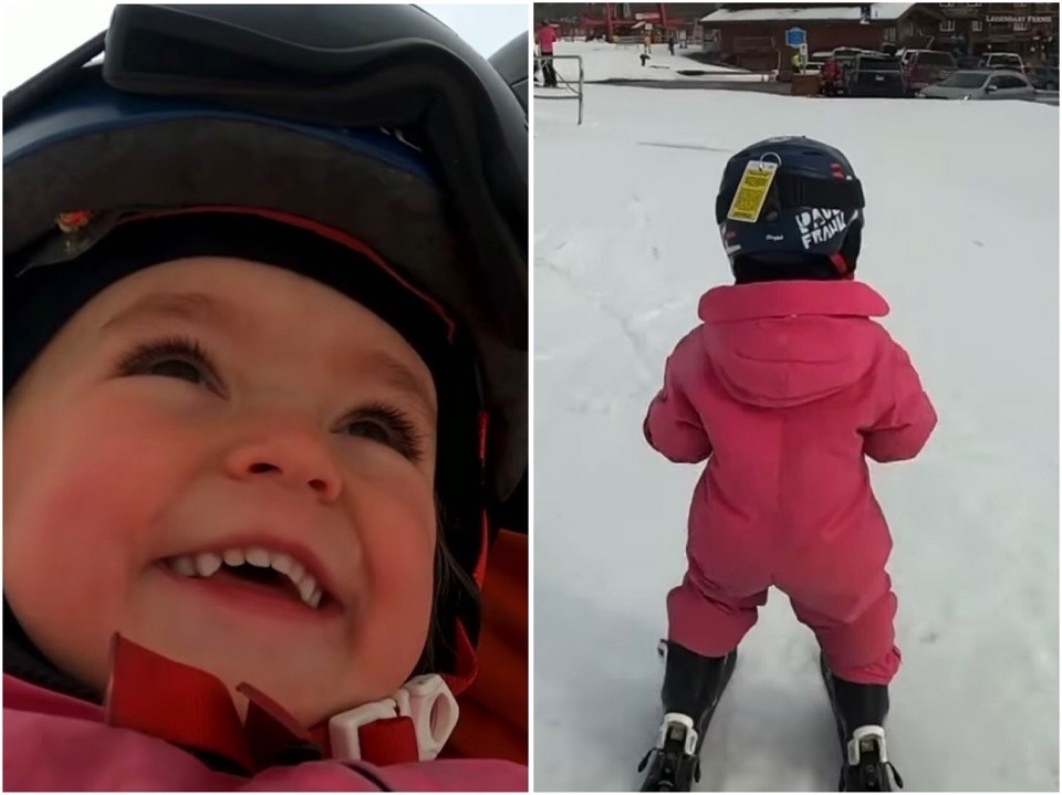 Adia Leidums Fernie BC skiing toddler CNN Instagram