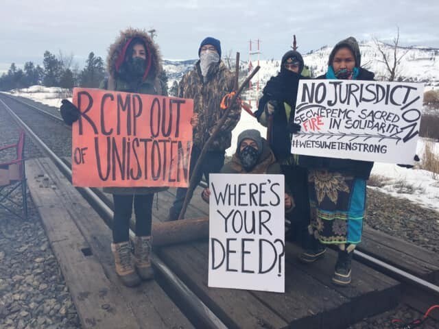 Chase rail track blockade - Feb. 24, 2020