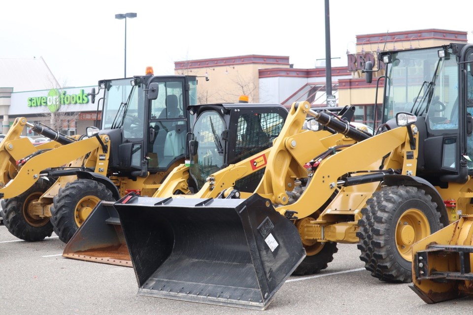 City snow plows