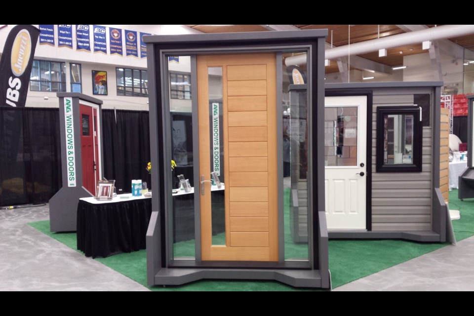 Doors and window display at the Northern B.C. Home and Garden Show in Prince George (via Facebook/CHBA of Northern BC)