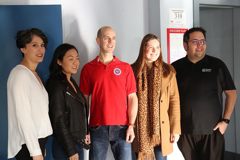 Haylee Seiter (2nd right) won Prince George's first-ever Gin Blossoms bartending competition, donating her $500 winnings to the BC Burn Fund (via Kyle Balzer)