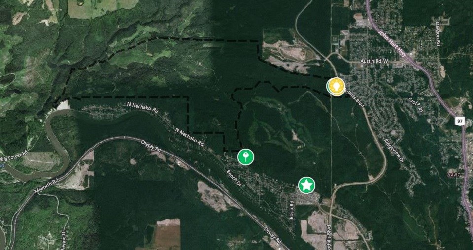 Pidherny Recreation Site map