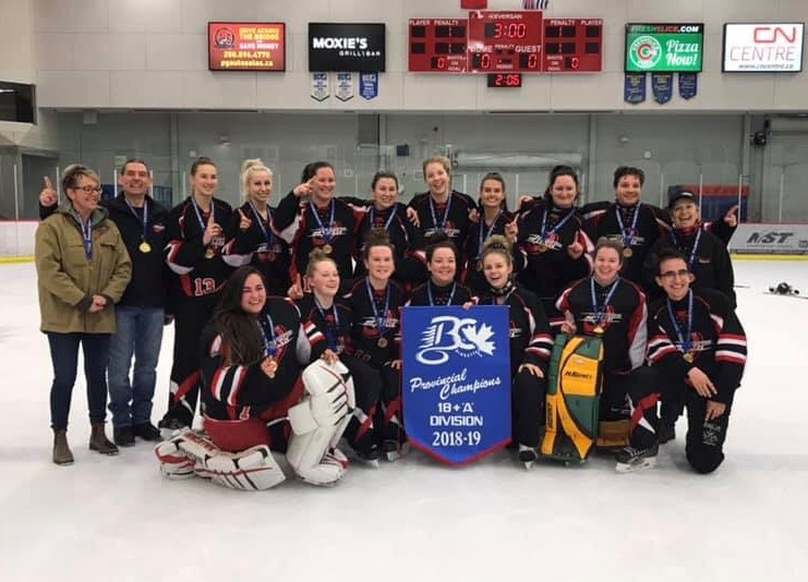 Prince George Ringette - 18plus provincial champions 2019