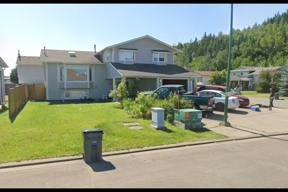 The house at 3809 Pinewood Avenue as seen on Google Street View in July 2024. At the Monday, Feb. 24, 2025 Prince George city council meeting, there will be a discussion about whether a supportive housing operation should be given a temporary use permit for this address.