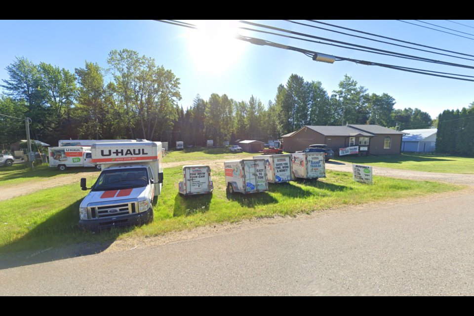 Jewel Henricks has been operating a U-Haul rental business at 7714 Hart Highway since October 2023 on a property zoned for residential use.