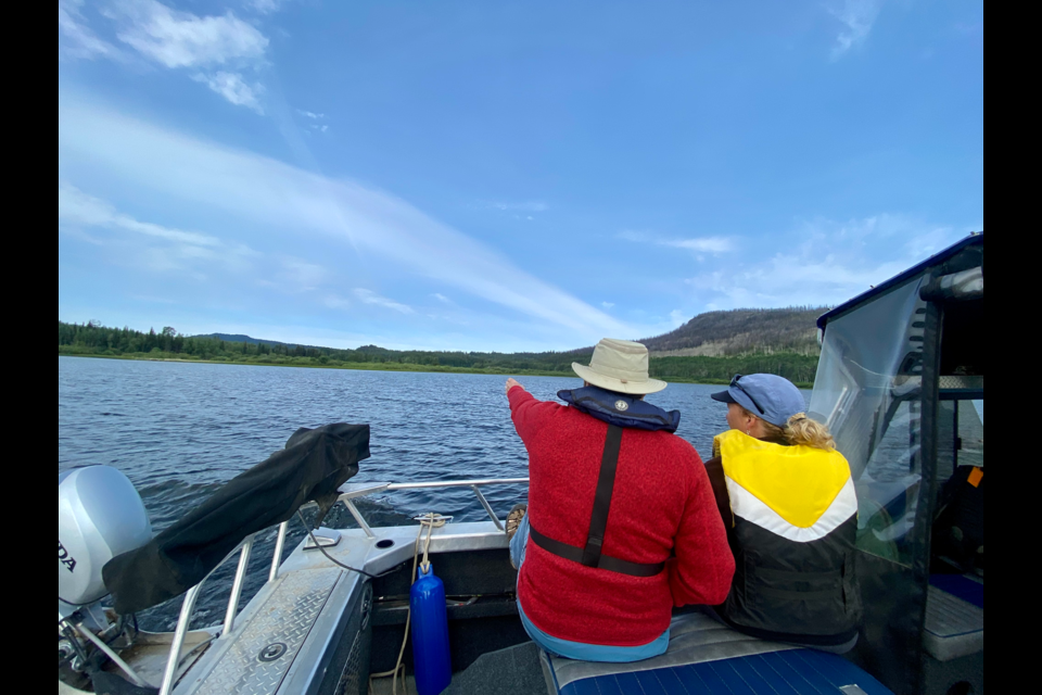 A Fraser Lake FIMP field team carries out reconnaissance in June 2023. 