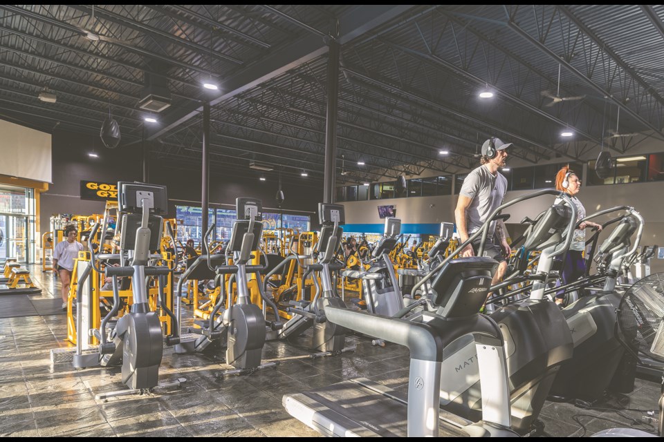 A few patrons were on hand for an afternoon workout at Gold's Gym Wednesday.