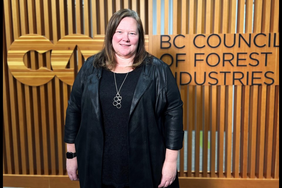 Kim Haakstad took over from Linda Coady last week as CEO of the BC Council of Forest Industries.