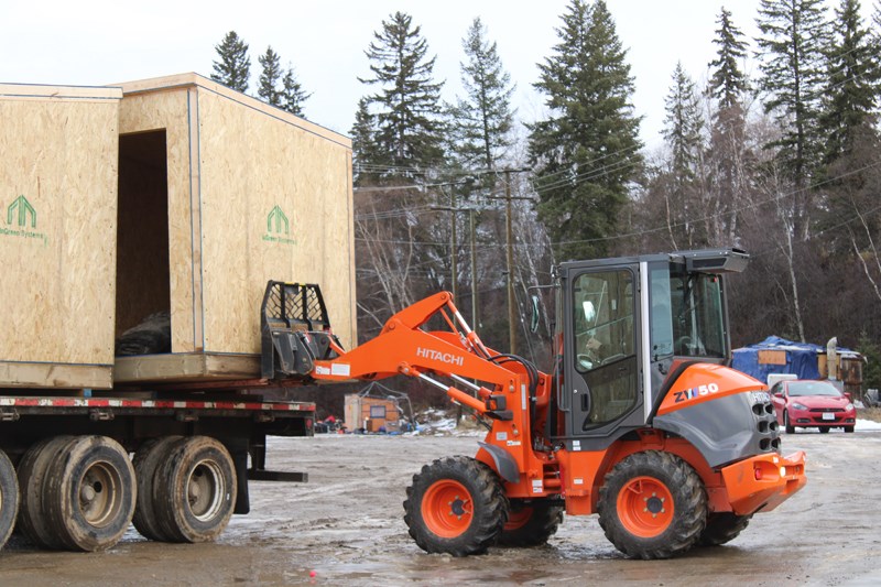 InGreen Building Systems had donated six tiny homes to unhoused residents in Moccasin Flats. 