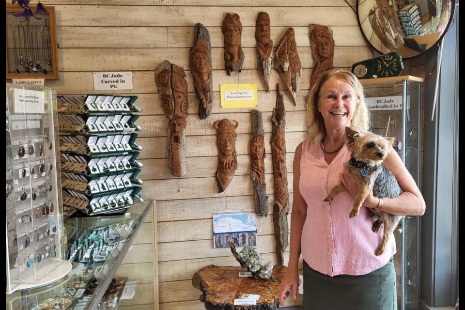 Sue Bloomingdale, co-owner of Sisters Rock'n Gems, located at Corless House on Specialty Avenue in downtown Prince George, talks about her experience with ghosts in the store.