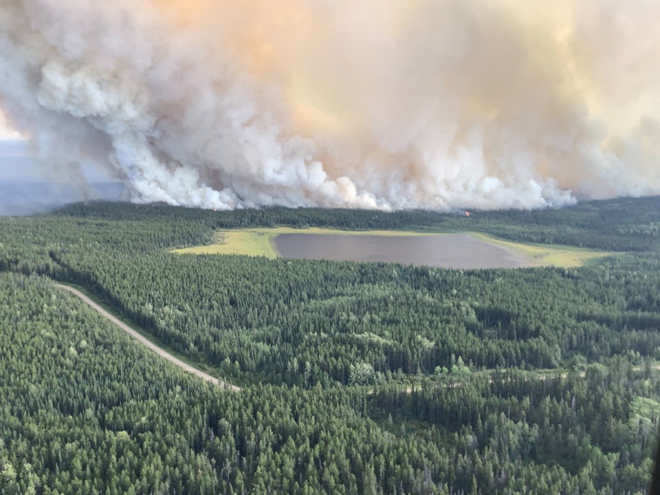 Bearhole Lake Wildfire  Sept 2