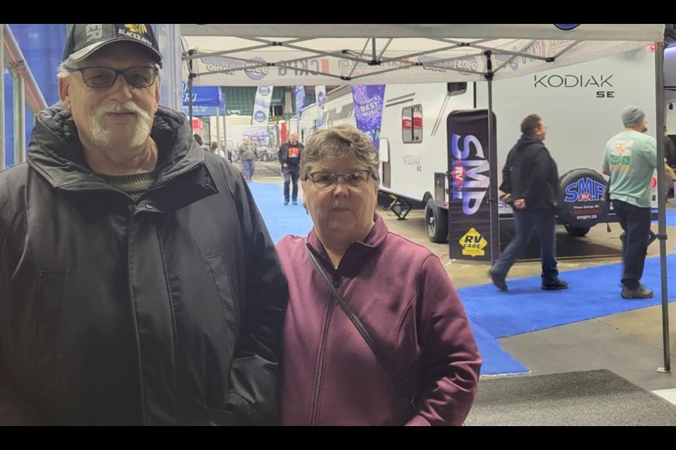 Rainer and Sue Lippmann were at the Northern BC RV & Outdoor Expo at CN Centre Saturday morning to check out what's new.