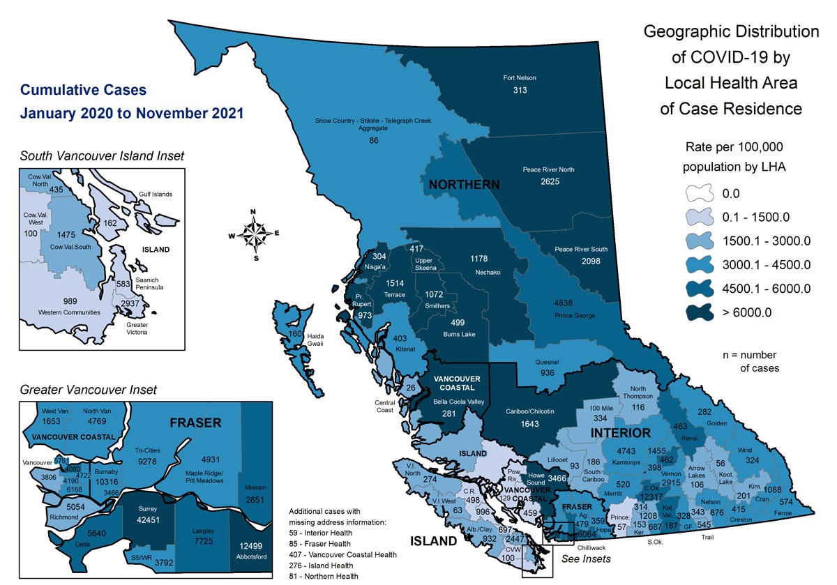 No COVID-related deaths reported in the Northern Health area on Friday