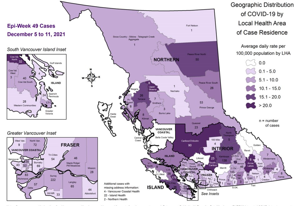 COVID map Dec 17