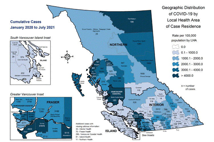 Covid Cases Continue To Creep Up In Northern B C Prince George Citizen [ 500 x 750 Pixel ]