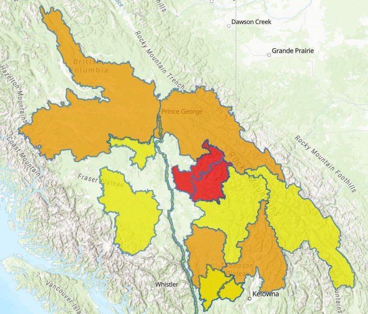 streamflow maps - June 30, 2022