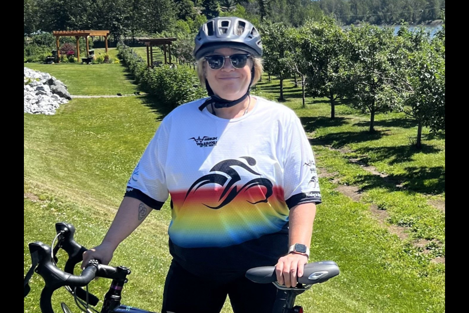 Terri McConnachie, cancer survivor, is a first-time Wheelin' Warriors of the North rider of the Tour de Cure, a 200-km ride from Cloverdale to Hope on Aug. 24 & 25 to raise funds for BC Cancer Foundation.