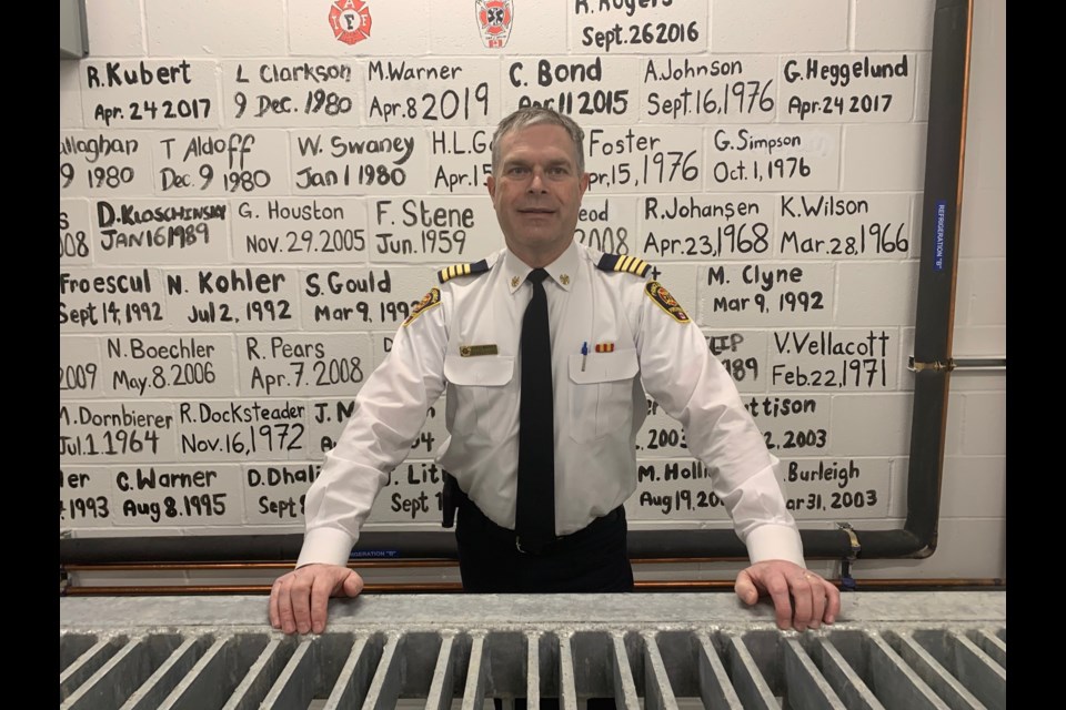 Cliff Warner is retiring this year as Prince George fire chief. His last day on the job at the helm of Prince George Fire Rescue is May 30.