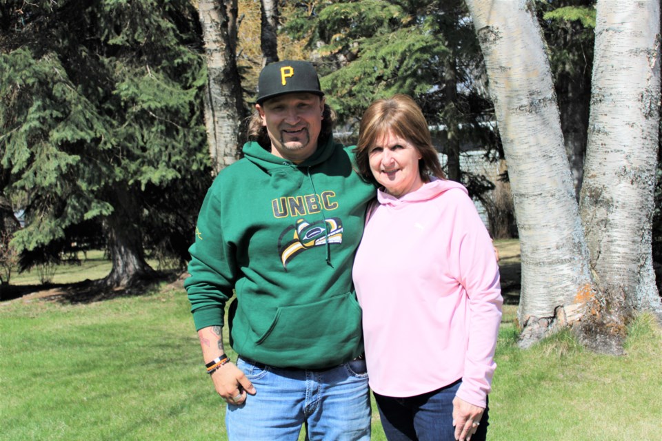 Wesley Mitchell and mom Cathy