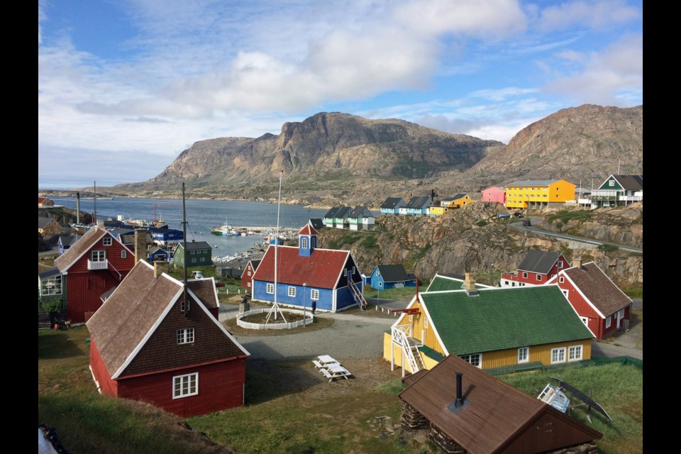 UNBC political science professor Gary Wilson attended a conference and toured parts of Greenland in 2016. This is the town of Sisimuit on the west coast.