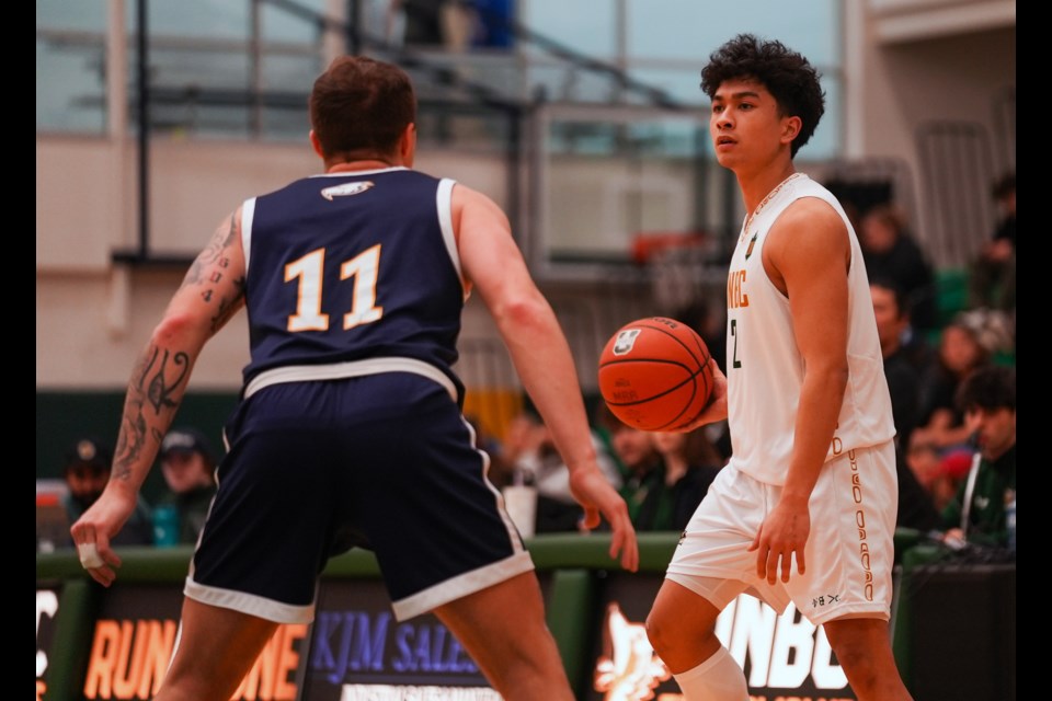 UNBC point guard Justin Sunga has been a backcourt kingpin leading the T-wolves into the Canada West playoffs Wednesday in Winnipeg against the UBC Thunderbirds.