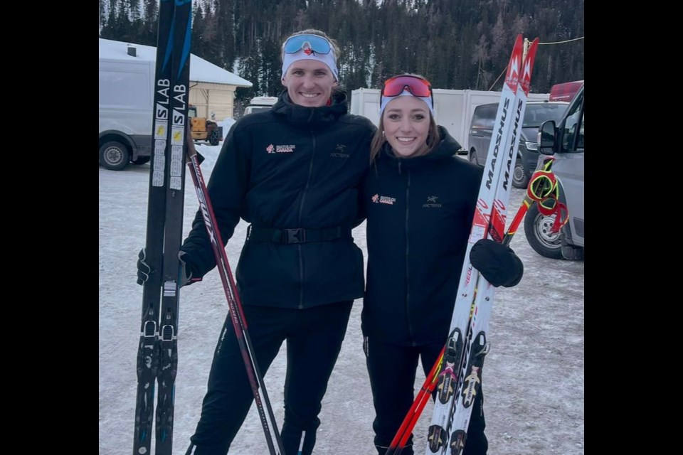 Matthew Strum of Canmore and Emily Dickson of Burns Lake finished seventh out of 22 teams in the IBU Cup biathlon single mixed relay in Obertilliach, Austria.