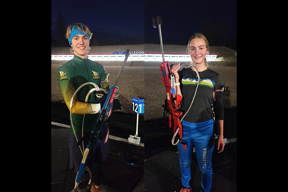 Liam ans Payton Sinclair are getting ready for the FISU University Games biathlon team trial races in Canmore, Nov. 5-9.