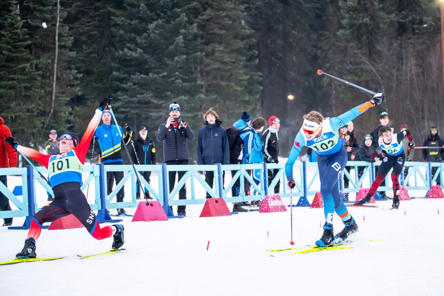 A skier stretches out to reach the finish in last year's Teck BC Cup race at Otway Nordic Centre on Jan. 27, 2024. Close to 300 skiers are expected for this this weekend at Otway for two days of racing, Saturday and Sunday.
Berg Media Creative Agency