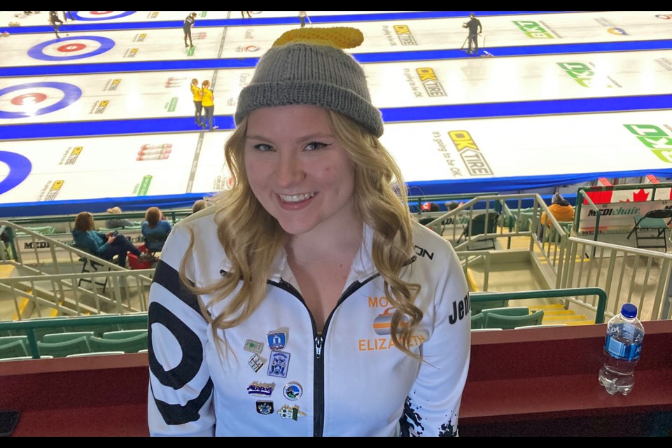 College Heights Secondary student Jennifer Da Silva has been to every draw so far at the women's world curling championships in Prince George this week.