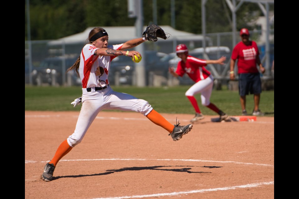 Fourteen senior women's teams from all over Canada were among 50 teams that competed in the four-division 2022 Canadian Native Fastball Championships held in Prince George this past weekend. Photographer Ken Anderson captured some of the action from a women's division game at Freeman Park.