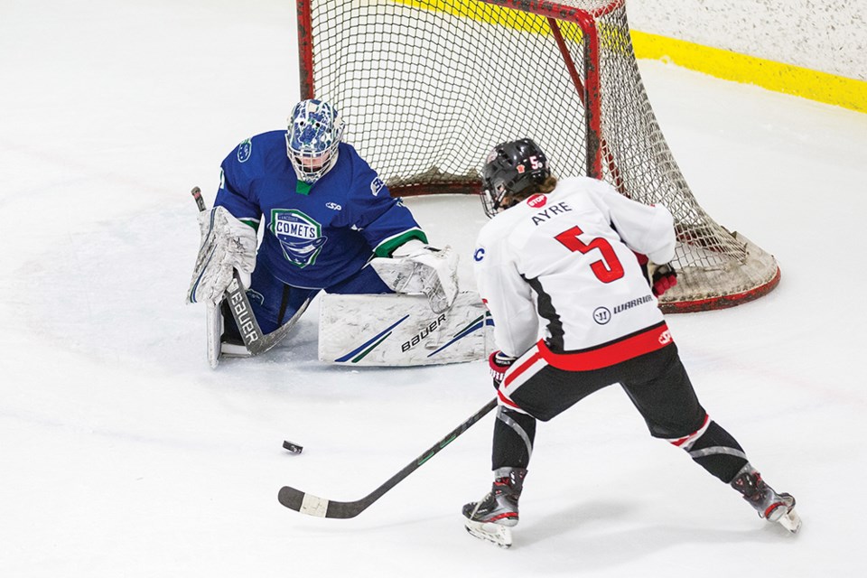 Citizen Photo by James Doyle. The Northern Capitals took on the Greater Vancouver Comets on Sunday morning in Kin 2.