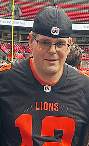 Longtime Spruce Kings volunteer Kyle Tschampa attended a BC Lions game in Vancouver with his dad Joe on Aug. 18, about a month before Kyle died of blood cancer on Aug. 28 at age 40.