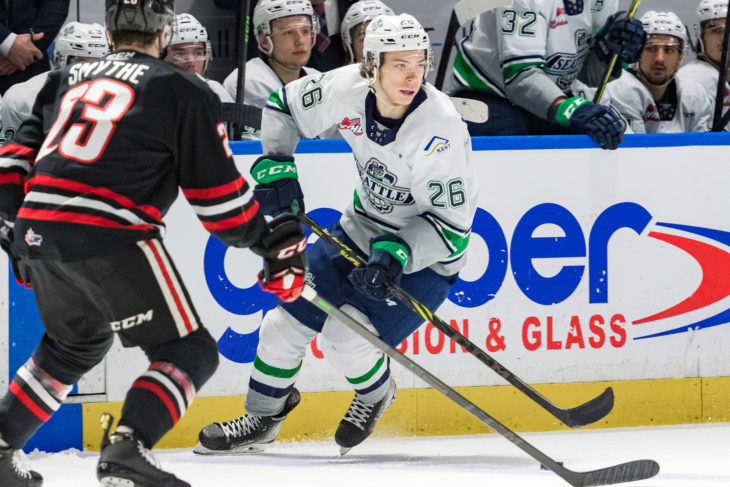 Myatovic buries OT winner for T-Birds, Bragging rights go to Seattle! ☑️  Nico Myatovic buries the OT winner as the Seattle Thunderbirds down  Winnipeg in a clash between the WHL's conference