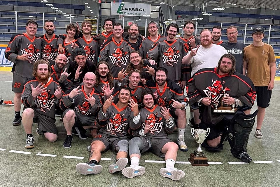 The Scamp Transport Devils wrapped up their sixth-straight PGSLA championship with a 15-3 win over the BHL/X-Conditioning Bandits Monday night (July 15) at Kin 1.