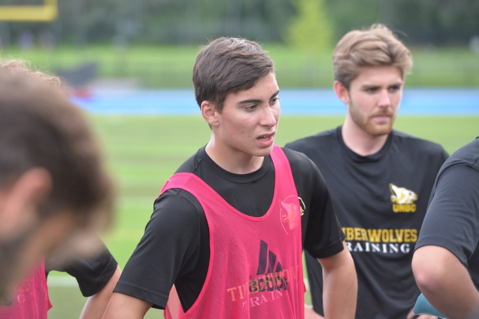 Homegrown fullback Matthew Botelho is following in his older brother Jon's footsteps and has made the cut to play for the UNBC Timberwolves soccer team this season.