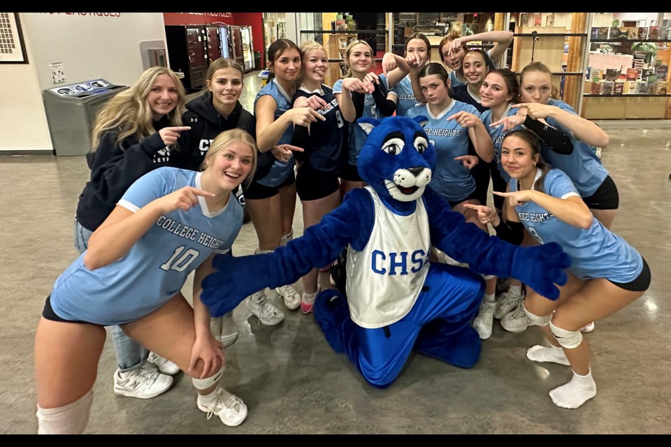 The North Central zone-champion College Heights Cougars senior girls volleyball team will be in West Vancouver this weekend for the triple-A provincial championship.