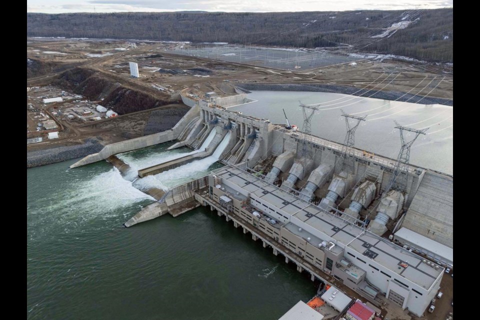 BC Hydro's Site C near Fort St. John is seen on Nov. 28, 2024.