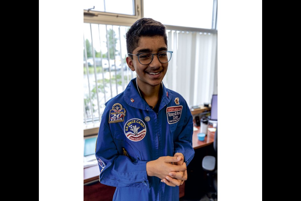 Visually impaired eighth grader Sarim Syed, 13, is extremely happy for the chance to attend Space Camp and see what a group of like-minded teens can achieve.