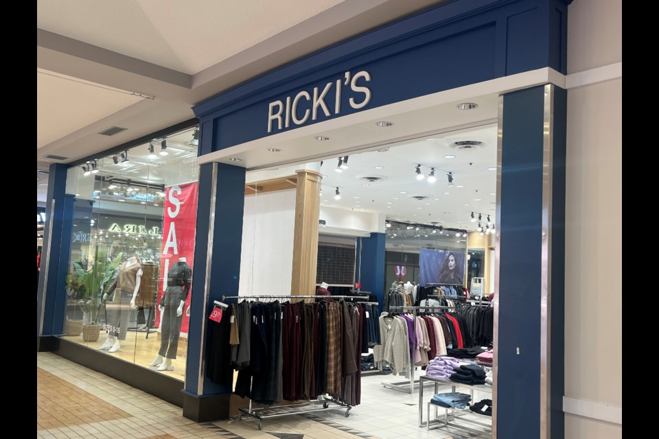 Ricki's is located in the Pine Centre Mall.