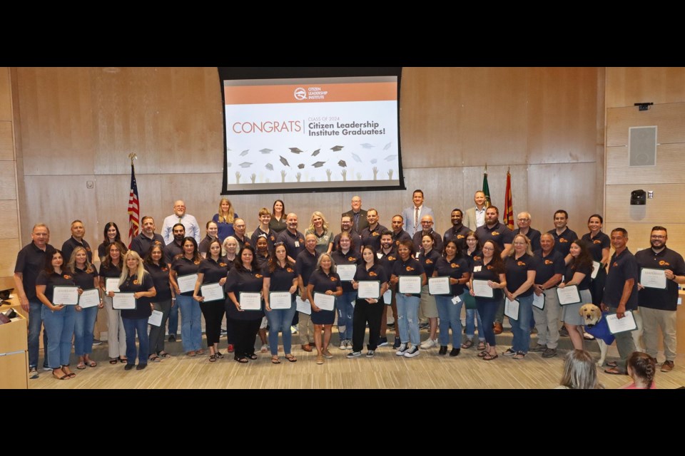 The Queen Creek Town Council recognized 48 graduates of the Queen Creek Citizen Leadership Institute at its May 15, 2024 meeting.