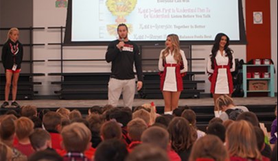 The Arizona Cardinals inspired Schnepf Elementary School students to put in hard work at an assembly Oct. 26, 2022.