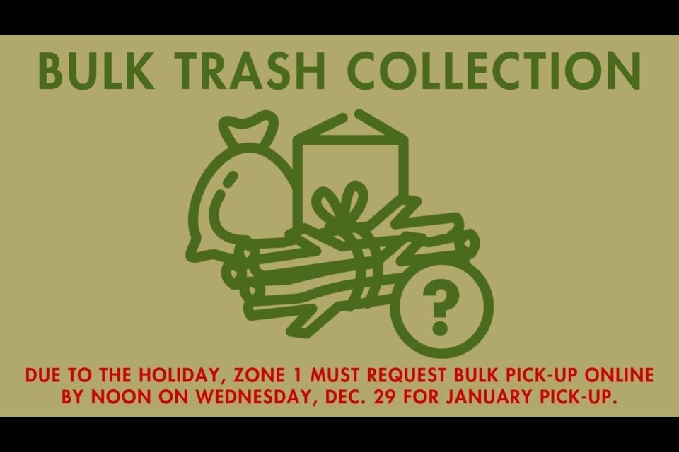 Waste Connections, the town's trash and recycling provider, is updating its service routes and enhancing its scheduling to ensure that if you sign up for bulk trash collection, you will receive that service, according to town officials.