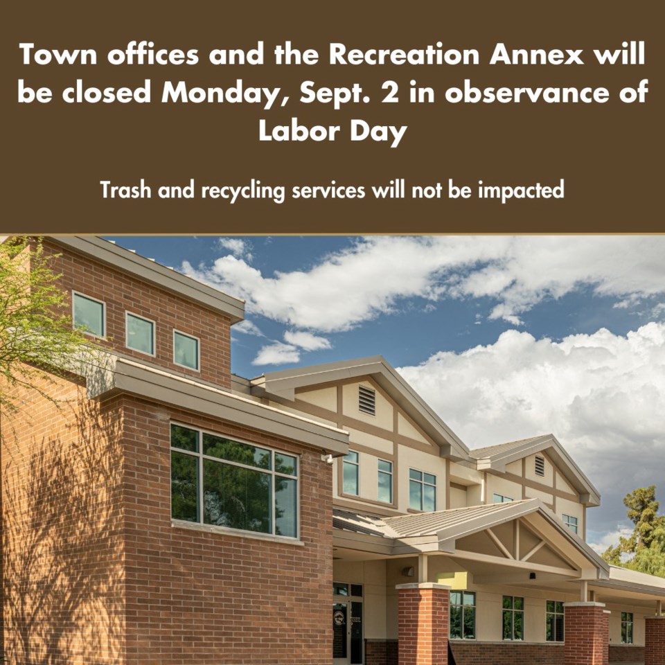 Labor Day closure