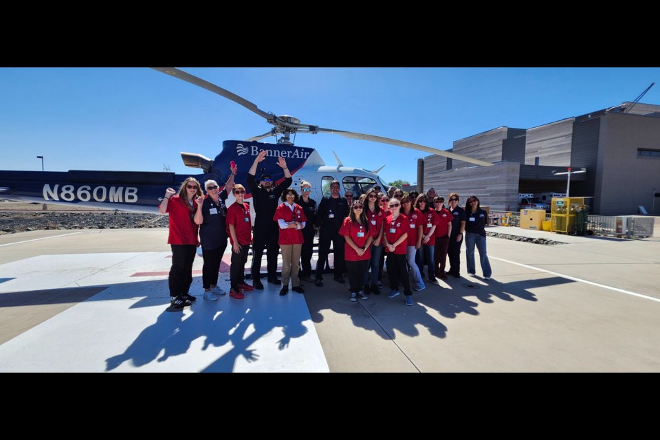 Participants learn first-aid training and certification on cardiopulmonary resuscitation (CPR), shadow medical teams as an introduction to wound care, orthopedics, medical imaging, surgical procedures, pharmacy and they get to meet with the BannerAir team—a hospital-based air critical and lifesaving medical transport program.