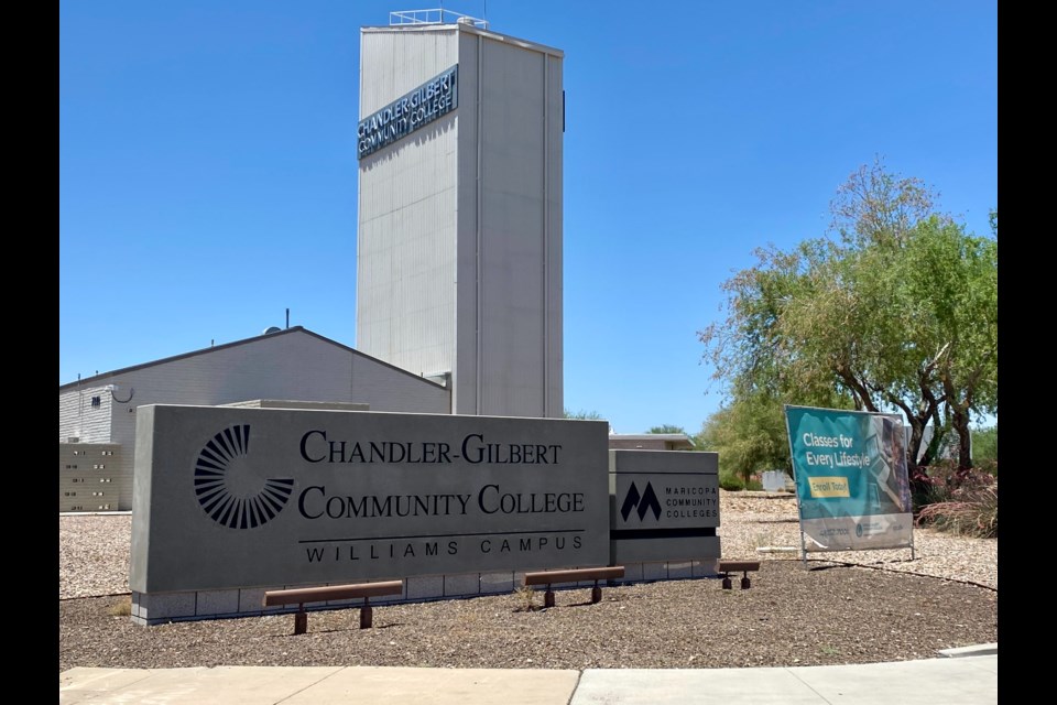 The Chandler-Gilbert Community College Williams Campus in Mesa near Queen Creek.