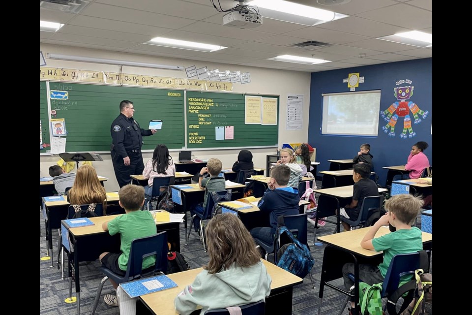 Queen Creek Police Chief Randy Brice helped celebrate the birthday of Dr. Seuss on March 2, 2022 by reading to students at the Benjamin Franklin Charter School - Power Campus. Brice said he chose to read "The Sneetches" to highlight why we should celebrate the differences among all of us.