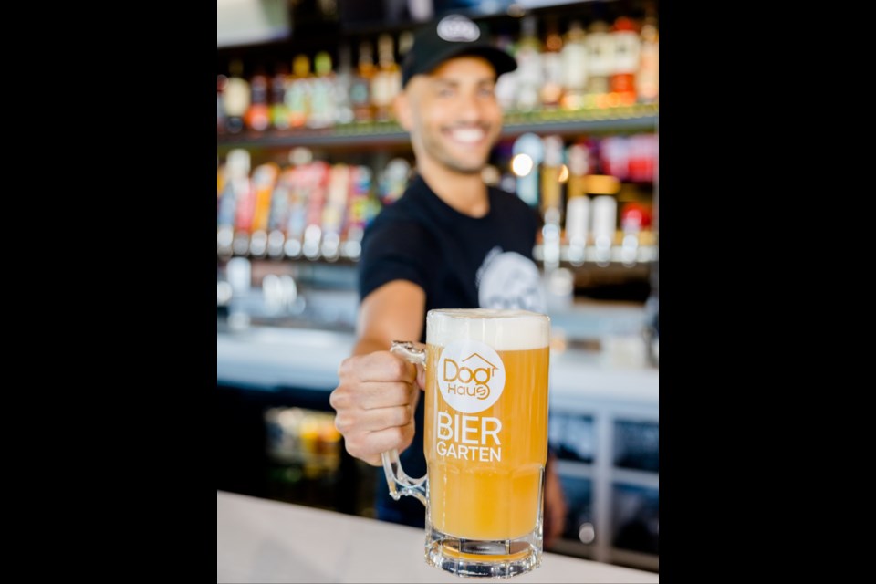 Through Aug. 18, 2024, Dog Haus will be offering its “Give Water, Get Beer” promotion; guests who donate a case of water at any of the three participating Dog Haus Biergarten locations will get a pint of beer for just one cent this weekend.