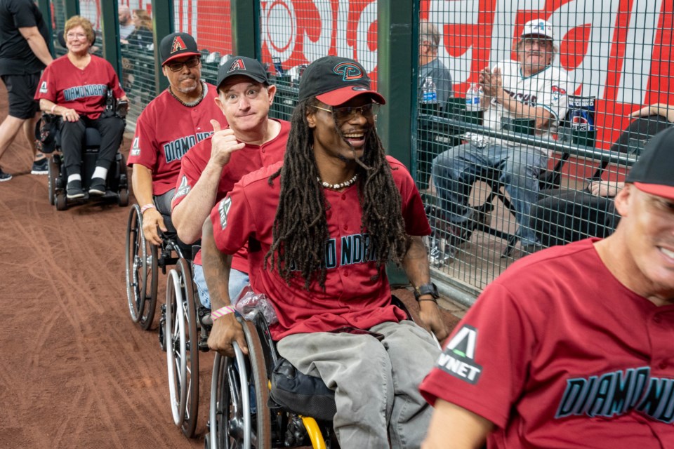 The Ability360 Wheelchair Diamondbacks are headed to the International Wheelchair Softball World Series taking place Aug. 15-18, 2024 in Omaha, Neb. They were honored by the Arizona Diamondbacks at Chase Field on July 30, 2024 as part of a special World Series sendoff.