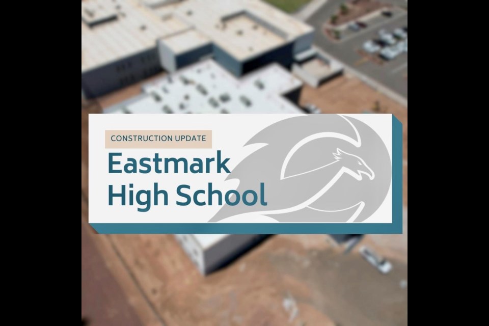 Construction is underway at Eastmark High School. Here's the latest progress.